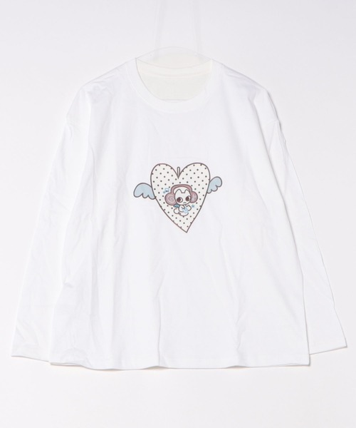 ViViDAY(ビビデー)の「可愛いフロントハート柄ロンT(Tシャツ/カットソー・レディース・ホワイト・M)」の16枚目の写真