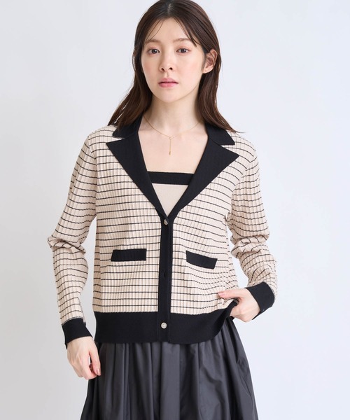 NOELA（ノエラ）の「ニットジャケットアンサンブル（カーディガン/ボレロ・レディース・ベージュ/その他1・フリー）」の5枚目の写真