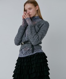 ハイネックタートルトップ / High Neck Tulle Top
