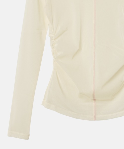LE CIEL BLEU(ルシェルブルー)の「ハイネックタートルトップ / High Neck Tulle Top(Tシャツ/カットソー・レディース・ホワイト/マルチ/チャコールグレー・36)」の5枚目の写真