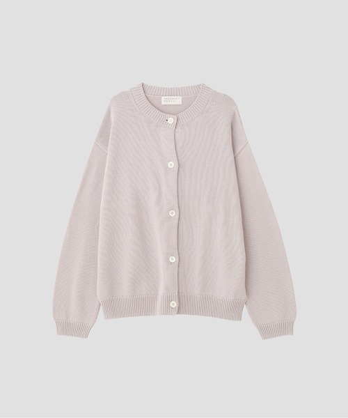MARGARET HOWELL（マーガレットハウエル）の「HIGH TWIST COTTON LINEN（カーディガン/ボレロ・レディース・ピンク/ライトグレー・FREE）」の4枚目の写真