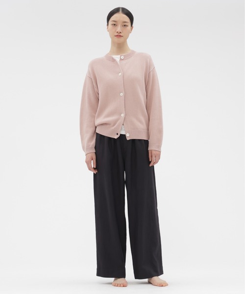 MARGARET HOWELL（マーガレットハウエル）の「HIGH TWIST COTTON LINEN（カーディガン/ボレロ・レディース・ピンク/ライトグレー・FREE）」の7枚目の写真