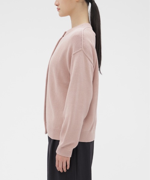 MARGARET HOWELL（マーガレットハウエル）の「HIGH TWIST COTTON LINEN（カーディガン/ボレロ・レディース・ピンク/ライトグレー・FREE）」の8枚目の写真