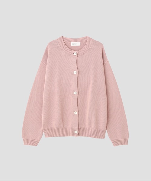 MARGARET HOWELL（マーガレットハウエル）の「HIGH TWIST COTTON LINEN（カーディガン/ボレロ・レディース・ピンク/ライトグレー・FREE）」の9枚目の写真