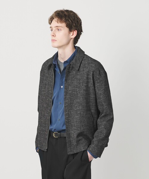 BEAUTY&YOUTH UNITED ARROWS（ビューティーアンドユースユナイテッドアローズ）の「モノトーン ツイード ショート ブルゾン（ブルゾン・メンズ・ダークグレー/ブラック・S/XL/M/L）」の10枚目の写真