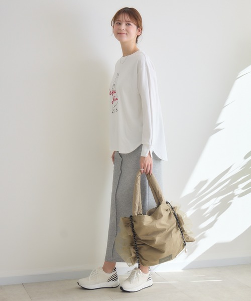 KATHARINE ROSS(キャサリンロス)の「【KATHARINE ROSS】J′aimeロンT(Tシャツ/カットソー・レディース・ネイビー/オフホワイト・FREE)」の13枚目の写真