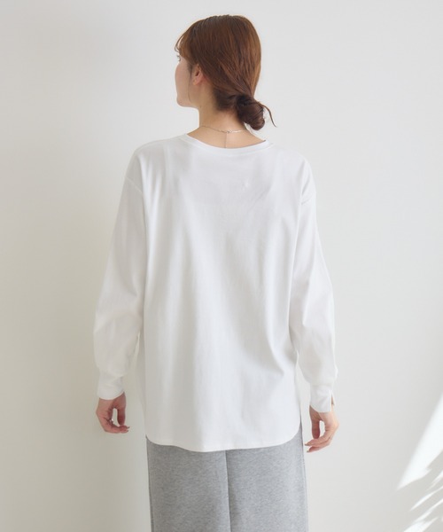 KATHARINE ROSS(キャサリンロス)の「【KATHARINE ROSS】J′aimeロンT(Tシャツ/カットソー・レディース・ネイビー/オフホワイト・FREE)」の17枚目の写真