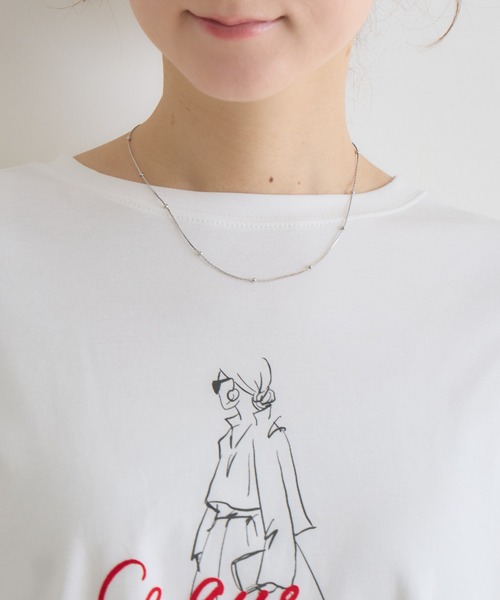 KATHARINE ROSS(キャサリンロス)の「【KATHARINE ROSS】J′aimeロンT(Tシャツ/カットソー・レディース・ネイビー/オフホワイト・FREE)」の20枚目の写真