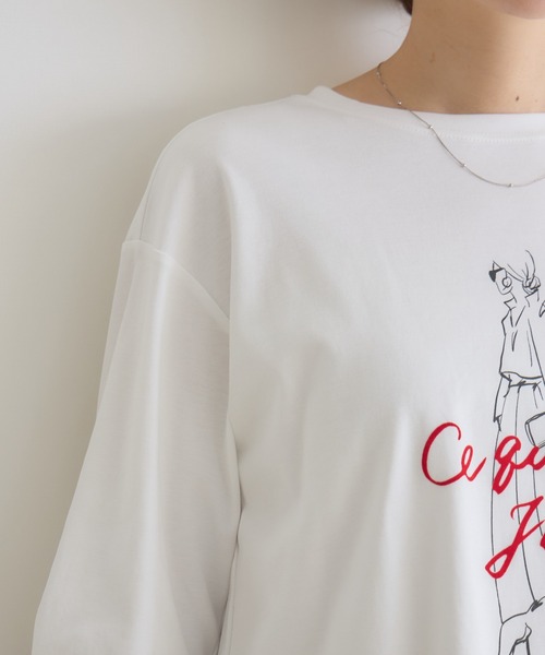 KATHARINE ROSS(キャサリンロス)の「【KATHARINE ROSS】J′aimeロンT(Tシャツ/カットソー・レディース・ネイビー/オフホワイト・FREE)」の21枚目の写真
