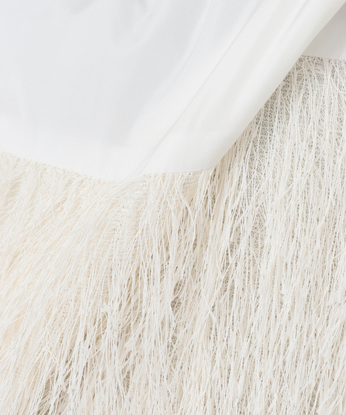 TOGA PULLA（トーガ　プルラ）の「TOGA PULLA FRINGE SKIRT TP261-FG233：スカート（スカート・レディース・ホワイト・36）」の13枚目の写真