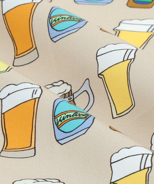 UNITED ARROWS（ユナイテッドアローズ）の「＜Dieffe Kinloch＞BIG Beer ハンカチ（バンダナ/スカーフ・メンズ・ベージュ/ホワイト・FREE）」の8枚目の写真