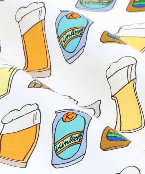 UNITED ARROWS（ユナイテッドアローズ）の「＜Dieffe Kinloch＞BIG Beer ハンカチ（バンダナ/スカーフ・メンズ・ベージュ/ホワイト・FREE）」の3枚目の写真