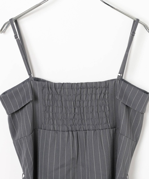 3.3 Field Trip （3.3フィールドトリップ）の「3.3 Field Trip／襟付きプリーツキャミワンピース（ワンピース・レディース・ブラック/グレー・SMALL/MEDIUM）」の20枚目の写真