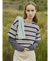 LAYERED BORDER LS TEE