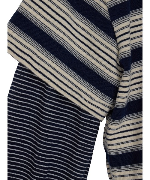 ELCHELE（エルチェレ）の「LAYERED BORDER LS TEE（Tシャツ/カットソー・レディース・ネイビー/ブラウン・FREE）」の19枚目の写真