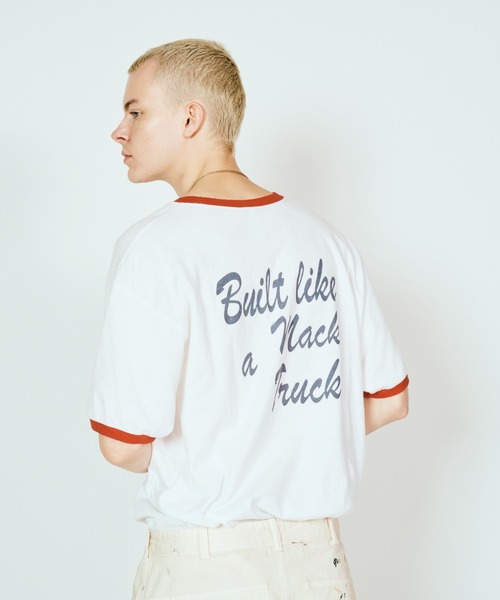 ROOPTOKYO(ループトウキョウ)の「MACK TRUCKS / マック・トラックス 70s ringer tee リンガーTシャツ 2026年 夏 夏服(Tシャツ/カットソー・メンズ・チャコールグレー/ホワイト×レッド/ホワイト×ブラック・M/L/XL)」の8枚目の写真