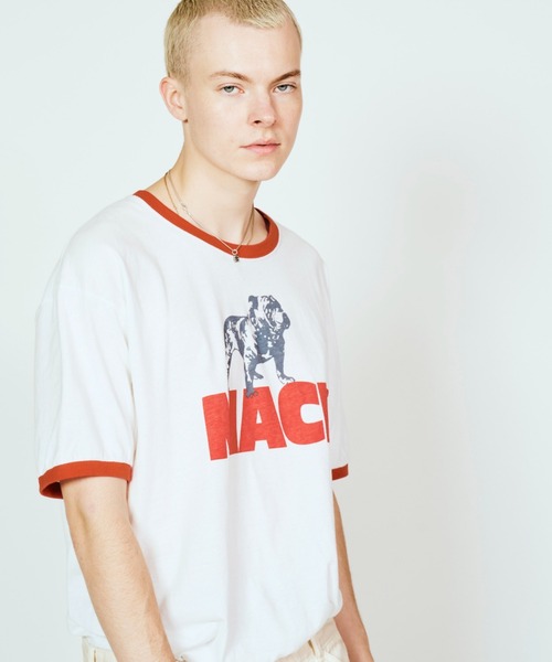 ROOPTOKYO(ループトウキョウ)の「MACK TRUCKS / マック・トラックス 70s ringer tee リンガーTシャツ 2026年 夏 夏服(Tシャツ/カットソー・メンズ・チャコールグレー/ホワイト×レッド/ホワイト×ブラック・M/L/XL)」の4枚目の写真