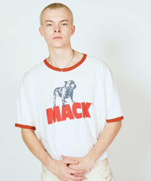 ROOPTOKYO(ループトウキョウ)の「MACK TRUCKS / マック・トラックス 70s ringer tee リンガーTシャツ 2026年 夏 夏服(Tシャツ/カットソー・メンズ・チャコールグレー/ホワイト×レッド/ホワイト×ブラック・M/L/XL)」の6枚目の写真