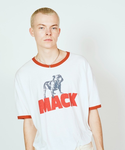 ROOPTOKYO(ループトウキョウ)の「MACK TRUCKS / マック・トラックス 70s ringer tee リンガーTシャツ 2026年 夏 夏服(Tシャツ/カットソー・メンズ・チャコールグレー/ホワイト×レッド/ホワイト×ブラック・M/L/XL)」の7枚目の写真