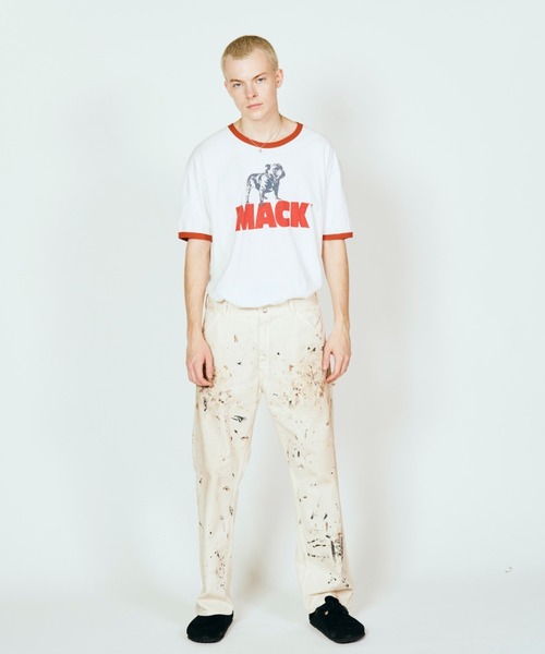 ROOPTOKYO(ループトウキョウ)の「MACK TRUCKS / マック・トラックス 70s ringer tee リンガーTシャツ 2026年 夏 夏服(Tシャツ/カットソー・メンズ・チャコールグレー/ホワイト×レッド/ホワイト×ブラック・M/L/XL)」の11枚目の写真