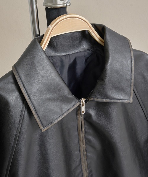 epnok（エプノック）の「モダンヴィンテージショートZIPブルゾン（ブルゾン・メンズ・ブラック系2/ブラック系1・SMALL/MEDIUM/LARGE）」の20枚目の写真