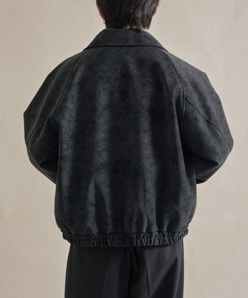 epnok（エプノック）の「モダンヴィンテージショートZIPブルゾン（ブルゾン・メンズ・ブラック系2/ブラック系1・SMALL/MEDIUM/LARGE）」の12枚目の写真