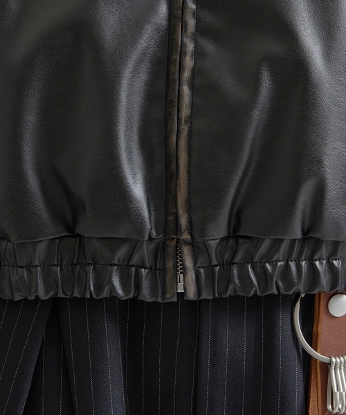 epnok（エプノック）の「モダンヴィンテージショートZIPブルゾン（ブルゾン・メンズ・ブラック系2/ブラック系1・SMALL/MEDIUM/LARGE）」の17枚目の写真