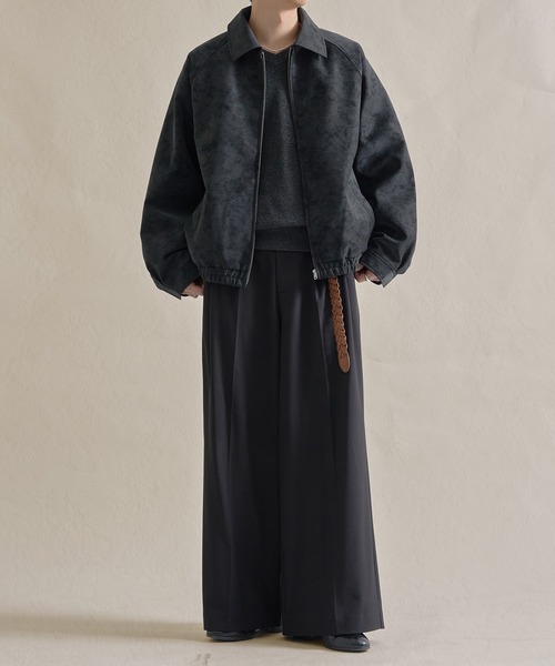 epnok（エプノック）の「モダンヴィンテージショートZIPブルゾン（ブルゾン・メンズ・ブラック系2/ブラック系1・SMALL/MEDIUM/LARGE）」の5枚目の写真