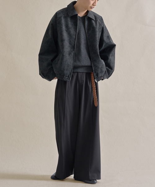 epnok（エプノック）の「モダンヴィンテージショートZIPブルゾン（ブルゾン・メンズ・ブラック系2/ブラック系1・SMALL/MEDIUM/LARGE）」の9枚目の写真