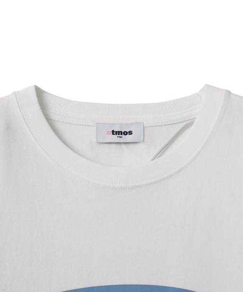 atmos pink(アトモスピンク)の「atmos pink Oval Logo T-shirt / アトモス ピンク オーバル ロゴ T-シャツ(Tシャツ/カットソー・レディース・ホワイト/ピンク/ブラック・FREE)」の6枚目の写真