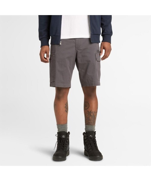 Timberland(ティンバーランド)の「ツイル カーゴ パンツ ユニセックス(カーゴパンツ・メンズ・ダークグレー・30inch/32inch/34inch/36inch/38inch)」の1枚目の写真