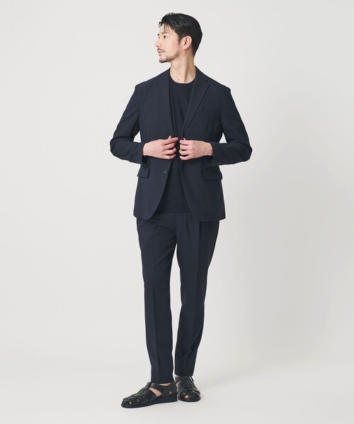 BEAUTY&YOUTH UNITED ARROWS(ビューティーアンドユースユナイテッドアローズ)の「【WEB限定 WARDROBE SMART】 Reflax ポプリン ジャケット&イージーパンツ(セットアップ・メンズ・ネイビー/モカ/ダークグレー/グレー/オリーブ・XL/L/M/S)」の10枚目の写真