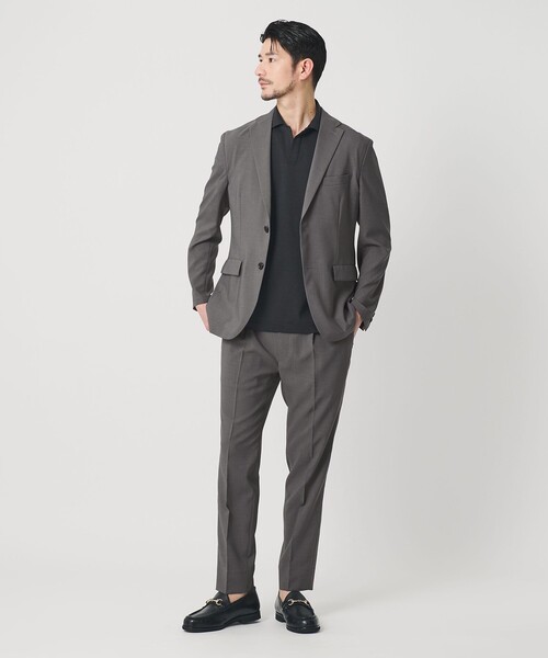 BEAUTY&YOUTH UNITED ARROWS(ビューティーアンドユースユナイテッドアローズ)の「【WEB限定 WARDROBE SMART】 Reflax ポプリン ジャケット&イージーパンツ(セットアップ・メンズ・ネイビー/モカ/ダークグレー/グレー/オリーブ・XL/L/M/S)」の14枚目の写真