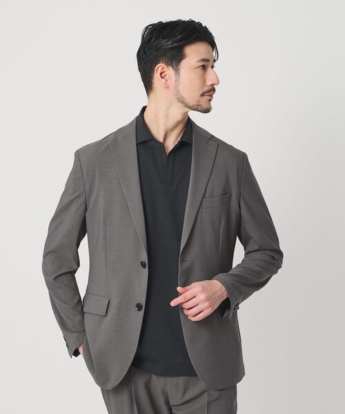 BEAUTY&YOUTH UNITED ARROWS(ビューティーアンドユースユナイテッドアローズ)の「【WEB限定 WARDROBE SMART】 Reflax ポプリン ジャケット&イージーパンツ(セットアップ・メンズ・ネイビー/モカ/ダークグレー/グレー/オリーブ・XL/L/M/S)」の13枚目の写真
