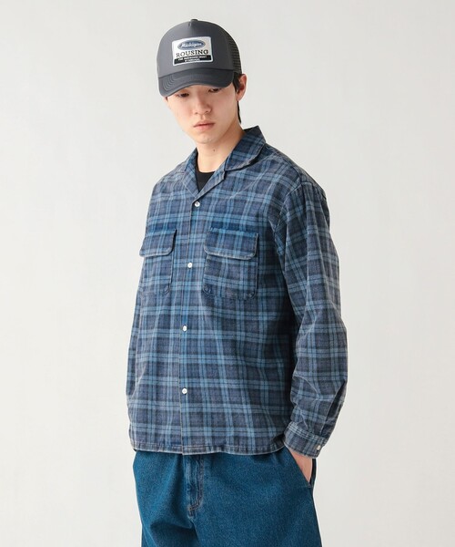 BEAMS HEART(ビームスハート)の「【5/21値下げ】フェード チェック ネル シャツ(ユニセックス)(シャツ/ブラウス・メンズ・レッド/ネイビー・SMALL/MEDIUM/LARGE)」の8枚目の写真