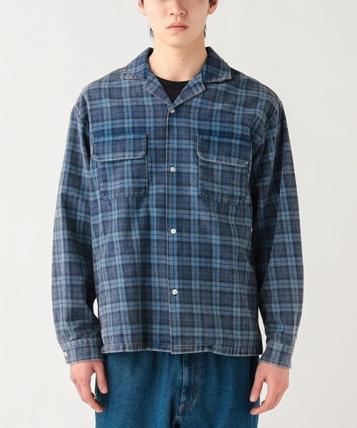 BEAMS HEART(ビームスハート)の「【5/21値下げ】フェード チェック ネル シャツ(ユニセックス)(シャツ/ブラウス・メンズ・レッド/ネイビー・SMALL/MEDIUM/LARGE)」の10枚目の写真