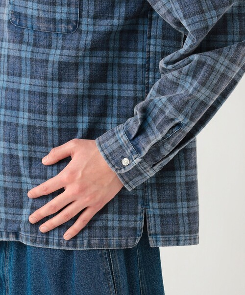 BEAMS HEART(ビームスハート)の「【5/21値下げ】フェード チェック ネル シャツ(ユニセックス)(シャツ/ブラウス・メンズ・レッド/ネイビー・SMALL/MEDIUM/LARGE)」の14枚目の写真