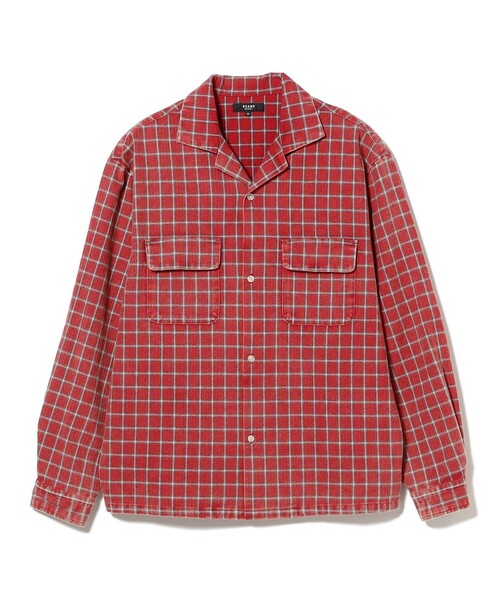 BEAMS HEART(ビームスハート)の「【5/21値下げ】フェード チェック ネル シャツ(ユニセックス)(シャツ/ブラウス・メンズ・レッド/ネイビー・SMALL/MEDIUM/LARGE)」の15枚目の写真