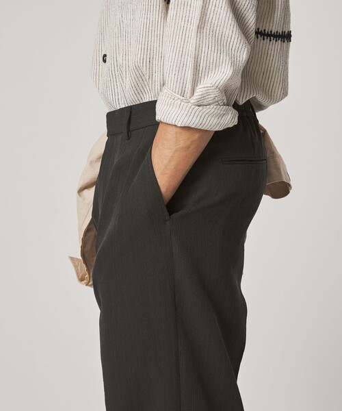 Steven Alan(スティーブンアラン)の「<Steven Alan> PE/L BCR イン ツープリーツ ドレス トラウザーズ ハーフイージーⅡ(スラックス・メンズ・ダークグレー/ブラック・S/M/L/XL)」の5枚目の写真