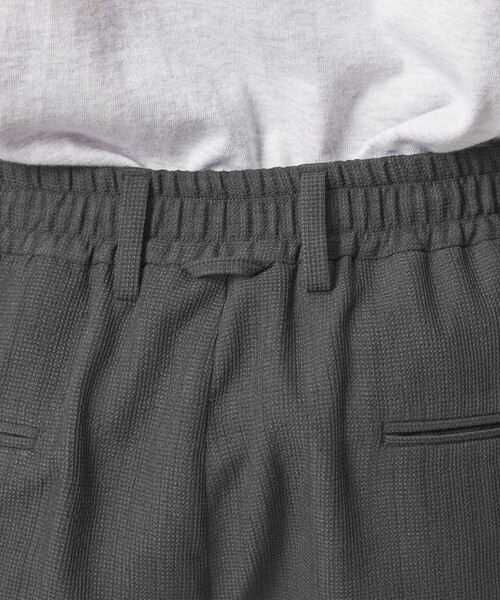 Steven Alan（スティーブンアラン）の「＜Steven Alan＞ PE/L BCR イン ツープリーツ ドレス トラウザーズ ハーフイージーⅡ（スラックス・メンズ・ダークグレー/ブラック・S/M/L/XL）」の6枚目の写真