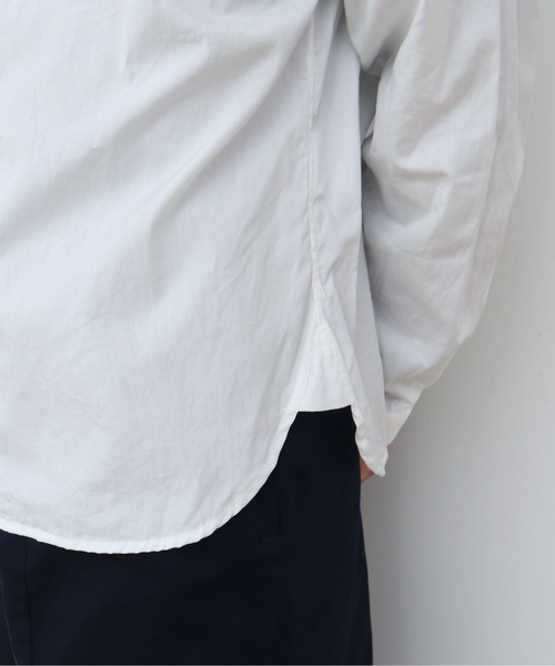 CHILD WOMAN（チャイルドウーマン）の「FINX100/2ブロード W釦シャツ（シャツ/ブラウス・レディース・ホワイト/サックスブルー・FREE）」の16枚目の写真