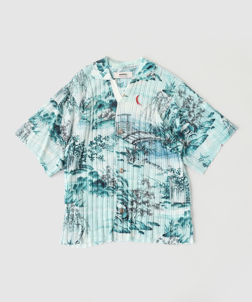 DAIRIKU(ダイリク)の「DAIRIKU / ダイリク "Japanese Pattern Aloha" Transfe(ニット/セーター・メンズ・グリーン/レッド・LARGE/MEDIUM)」の2枚目の写真