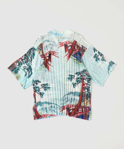 DAIRIKU（ダイリク）の「DAIRIKU / ダイリク "Japanese Pattern Aloha" Transfe（ニット/セーター・メンズ・グリーン/レッド・LARGE/MEDIUM）」の4枚目の写真