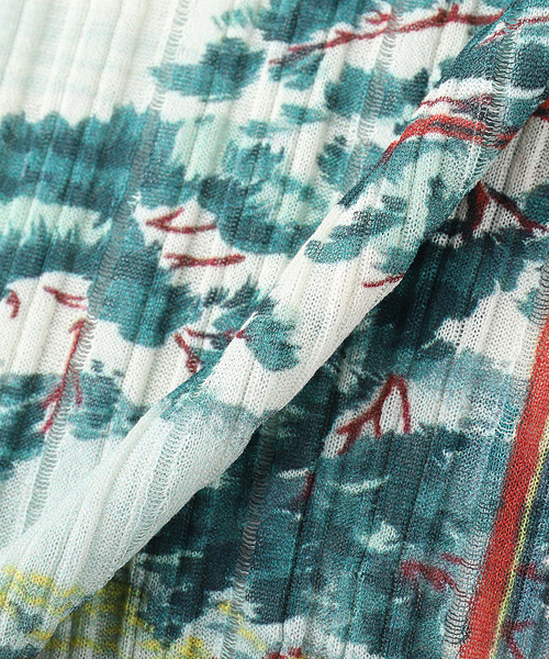 DAIRIKU（ダイリク）の「DAIRIKU / ダイリク "Japanese Pattern Aloha" Transfe（ニット/セーター・メンズ・グリーン/レッド・LARGE/MEDIUM）」の7枚目の写真