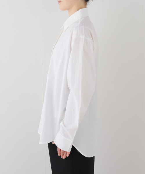 AP STUDIO（エーピーストゥディオ）の「【REMAIN/リメイン】Boxy Shirt（シャツ/ブラウス・レディース・ブラウン/ホワイト・FREE）」の13枚目の写真