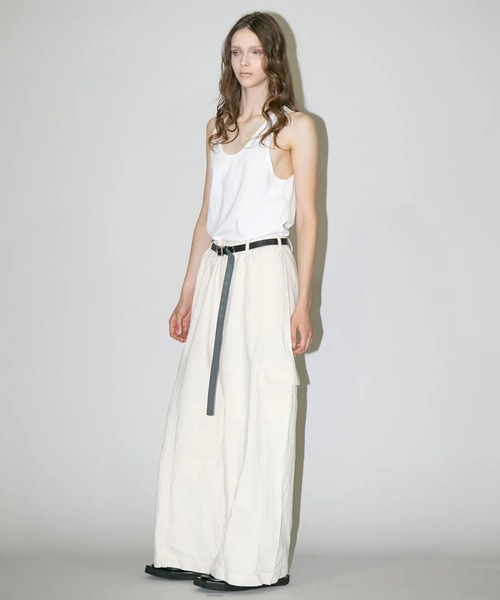 my beautiful landlet(マイビューティフルランドレット)の「【my beautiful landlet】 PIGMENT PRINT WASHED DENIM WIDE CARGO PANTS - kinari(その他パンツ・メンズ・キナリ・0/1/2)」の1枚目の写真