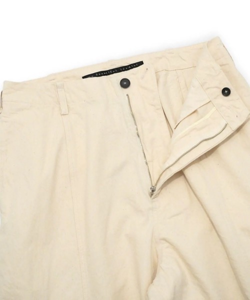 my beautiful landlet(マイビューティフルランドレット)の「【my beautiful landlet】 PIGMENT PRINT WASHED DENIM WIDE CARGO PANTS - kinari(その他パンツ・メンズ・キナリ・0/1/2)」の4枚目の写真