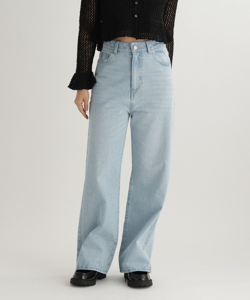 studio CLIP（スタディオクリップ）の「【daily CLIP】ルーズストレートデニム（デニムパンツ・レディース・ブルー/ライトブルー・MEDIUM/LARGE）」の18枚目の写真