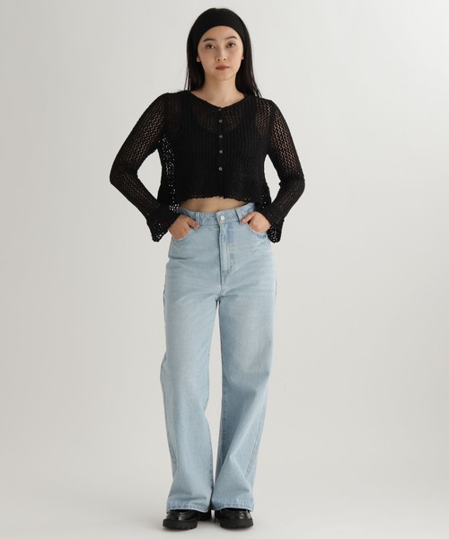 studio CLIP（スタディオクリップ）の「【daily CLIP】ルーズストレートデニム（デニムパンツ・レディース・ブルー/ライトブルー・MEDIUM/LARGE）」の15枚目の写真