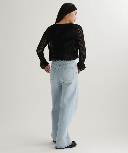 studio CLIP（スタディオクリップ）の「【daily CLIP】ルーズストレートデニム（デニムパンツ・レディース・ブルー/ライトブルー・MEDIUM/LARGE）」の13枚目の写真